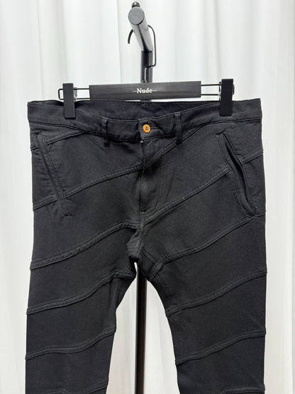 comme des garcons homme plus black pants