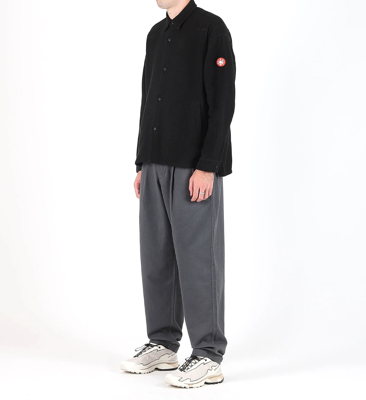 cav empt black big shirt outerwear jacket