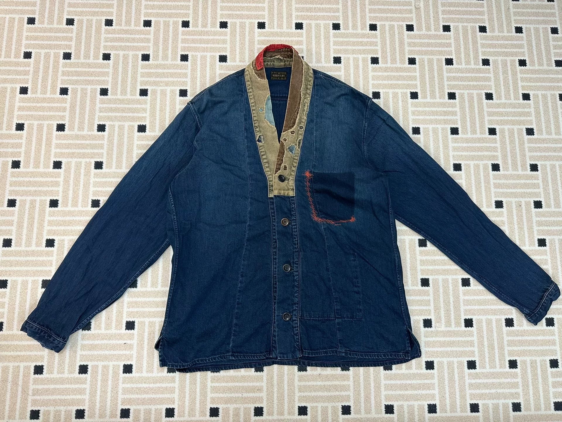 KAPITAL EK-759 Patchwork Distressed Haori
