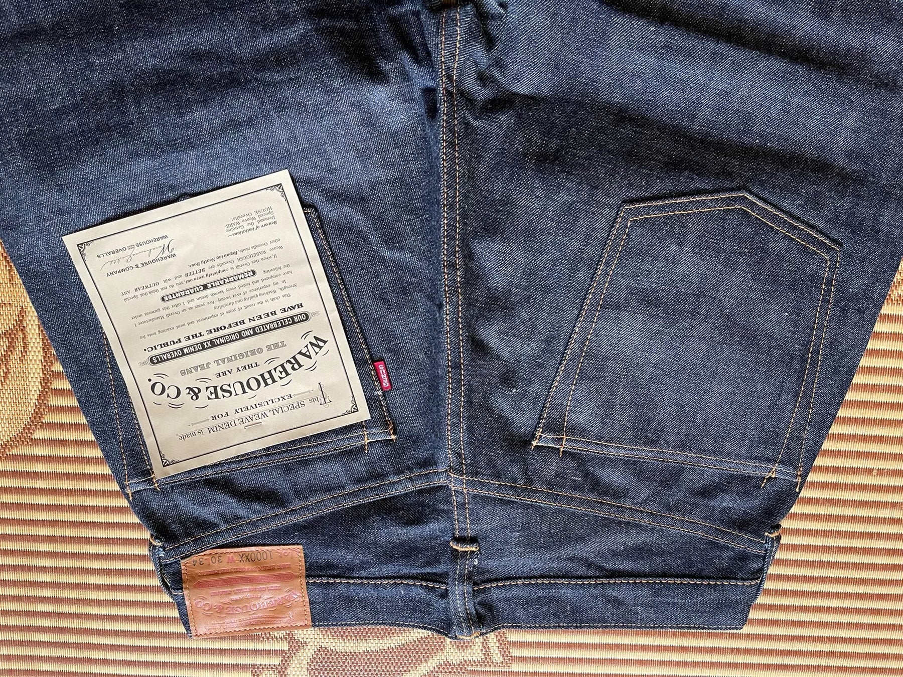 Warehouse 1000xx Raw Denim Jeans