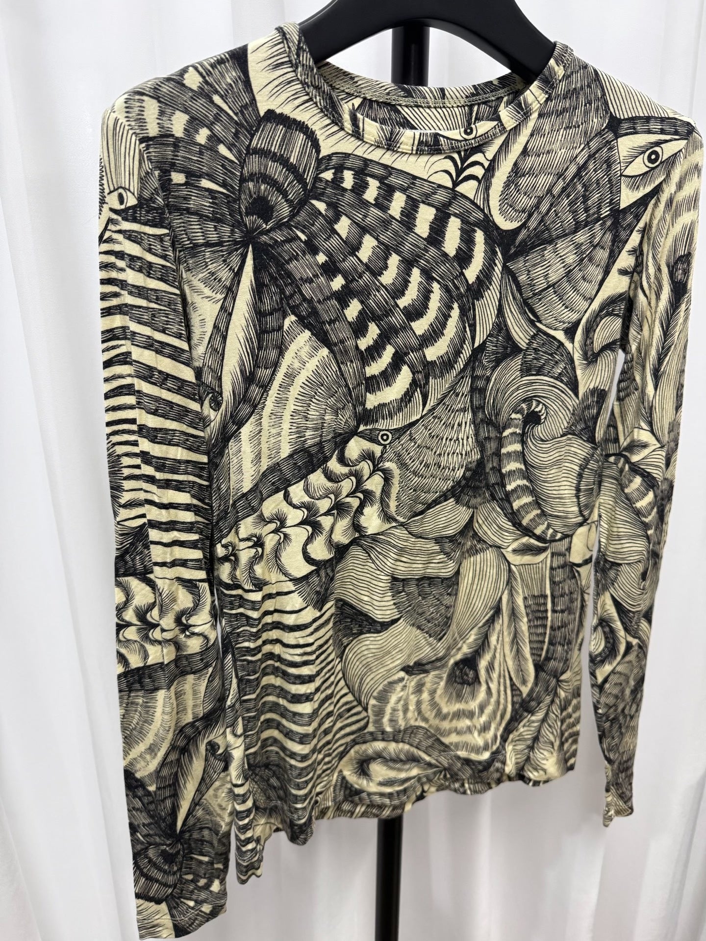 Dries van Noten Snake Print Long-Sleeve T-shirt