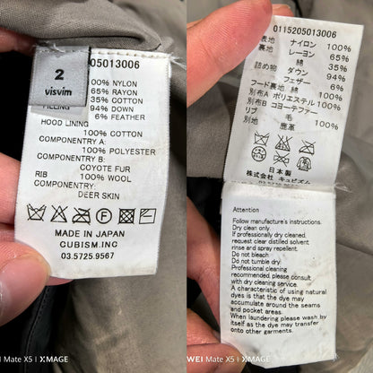 visvim valdez coat with unique mud dyeing