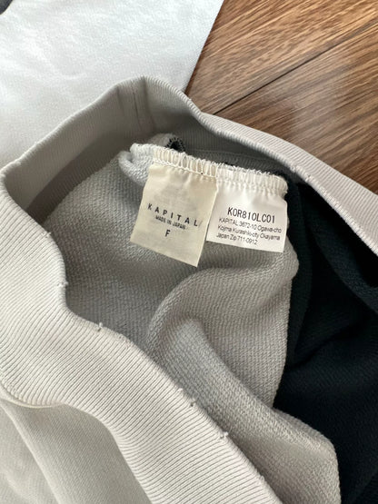 kapital kountry series bone print sweatshirt