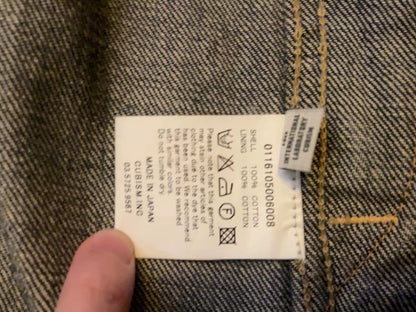 visvim Blue Denim Jacket Gold Embroidery