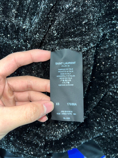 Saint Laurent Black Glitter Cardigan