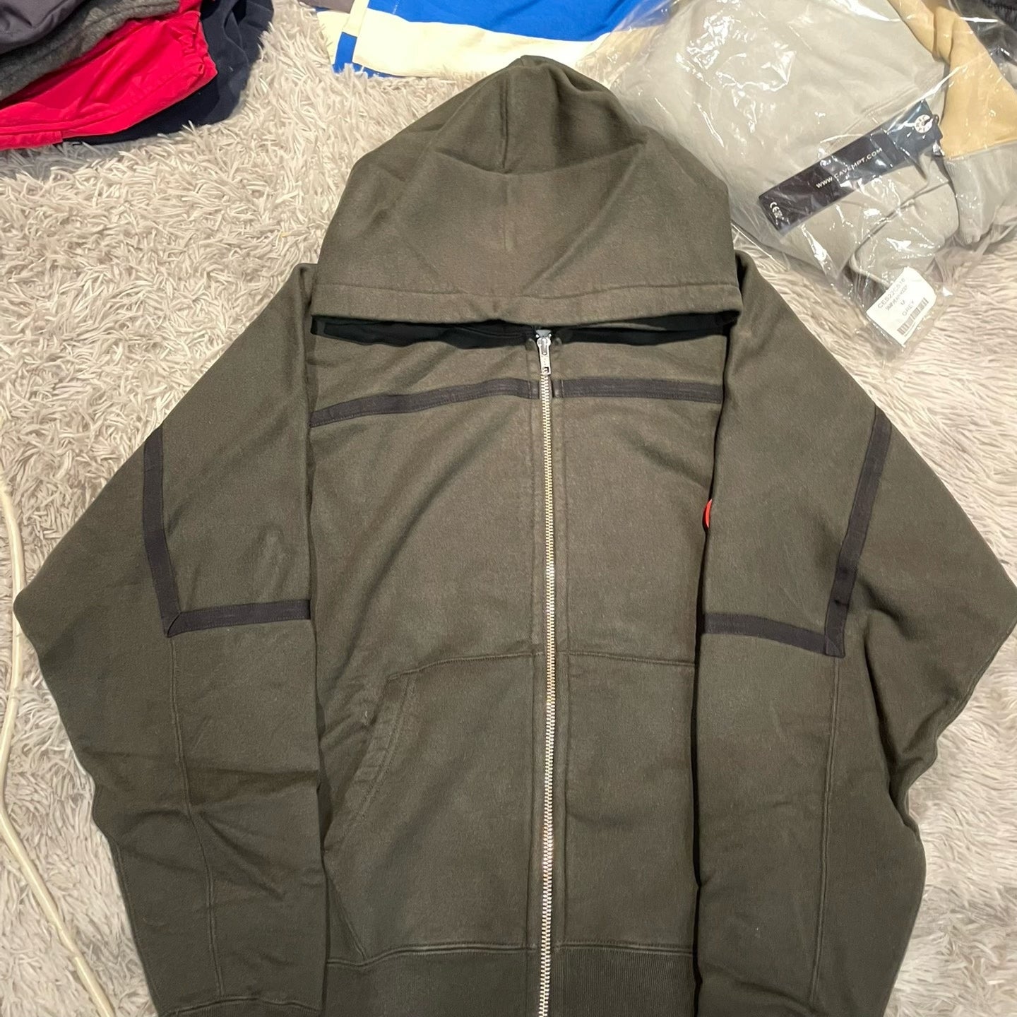 CAV EMPT C.E 23AW Ribbed Zip Sweatshirt