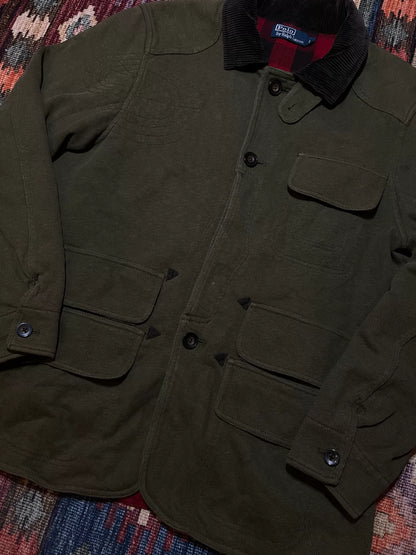 RALPH LAUREN Knit Multi-Pocket Hunting Jacket L