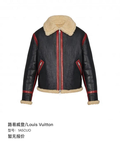 Louis Vuitton Runway Black Red Jacket