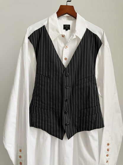 Jean Paul Gaultier Vintage Spliced Vest Shirt