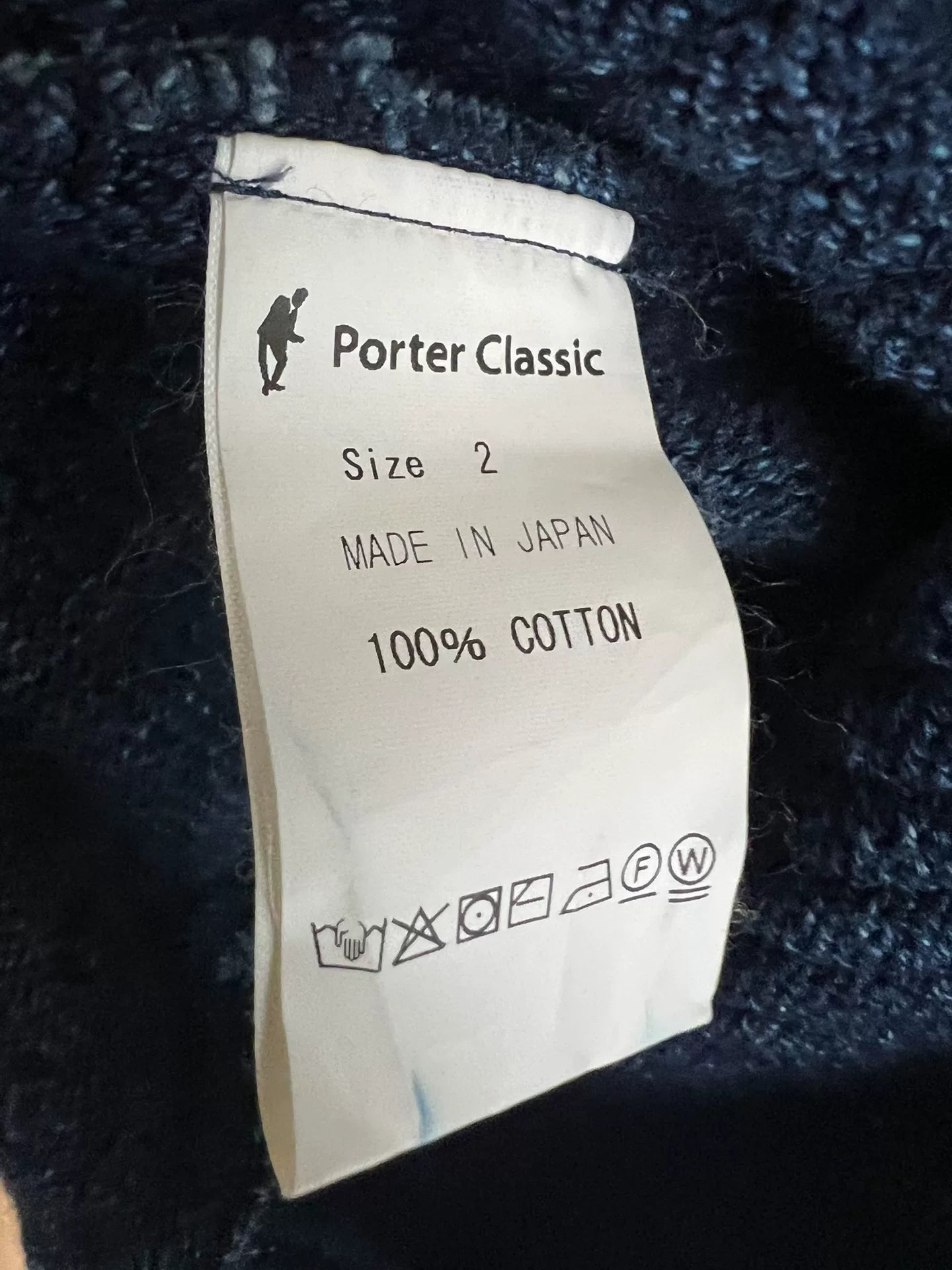 blue sleeveless vest by porter classic