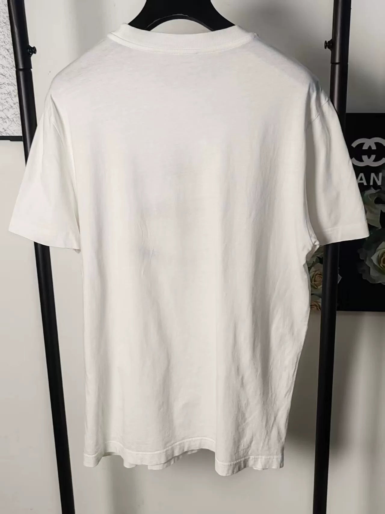 Prada Embroidered Logo Short Sleeve Tee