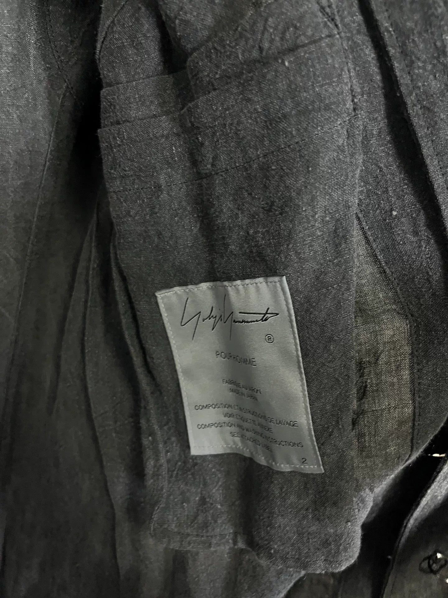 Yohji Yamamoto Deconstructed Eyeball Coat