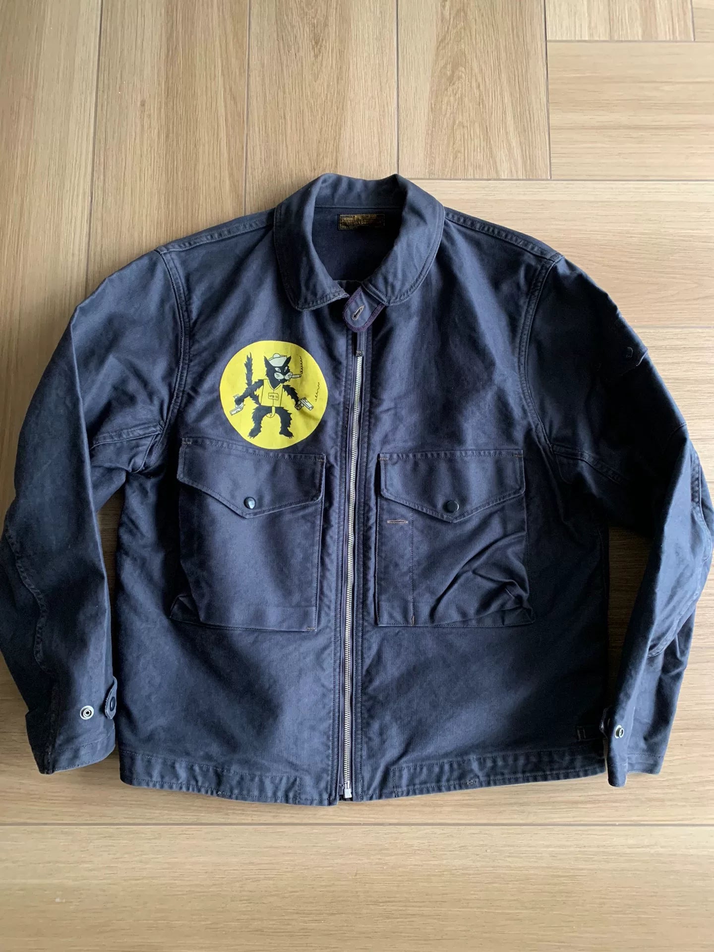 freewheelers black cat flight jacket
