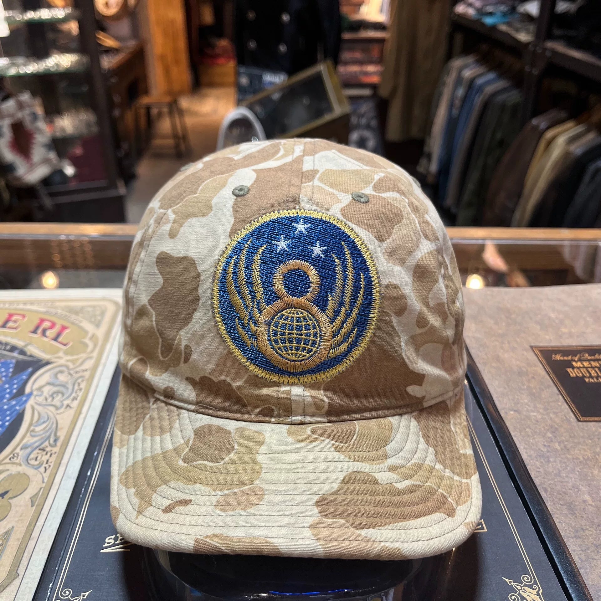 camo embroidered cap by double rl