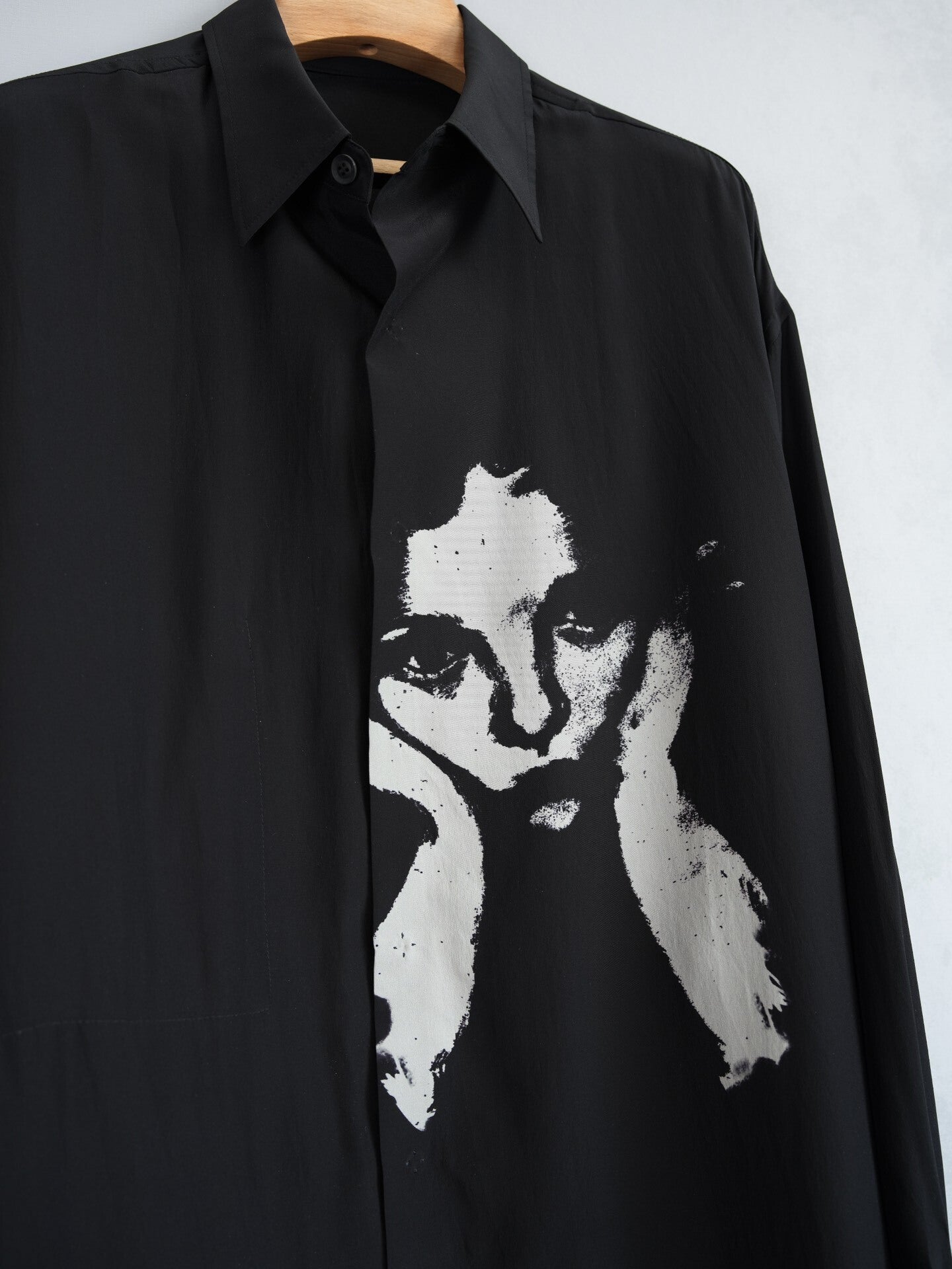 Yohji Yamamoto 21AW Chainmail Glove Silk Shirt