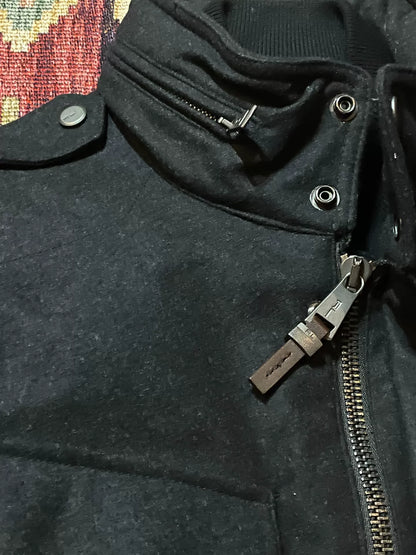 Ralph Lauren Black Label Wool Motorcycle Jacket