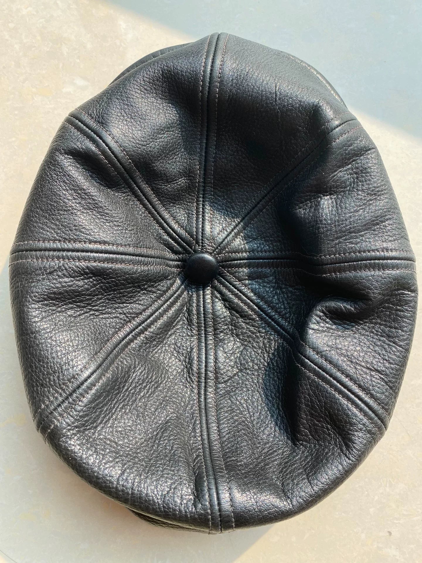 freewheelers leather derby hat cap