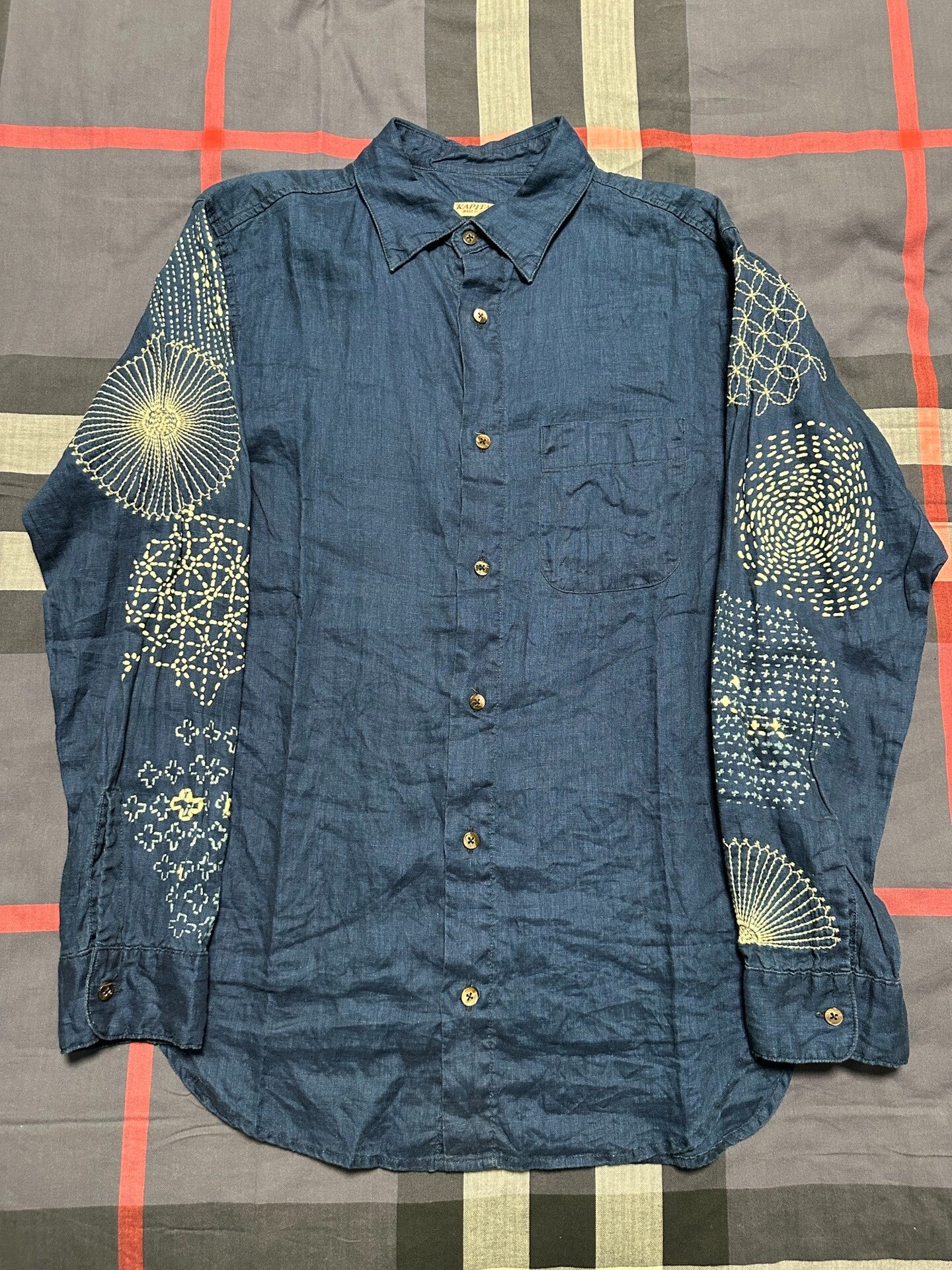 Kapital Men's Blue Dye Shirt