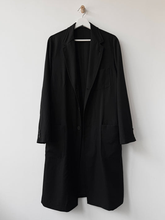 Yohji Yamamoto 21AW Gaba Wool Trench Coat