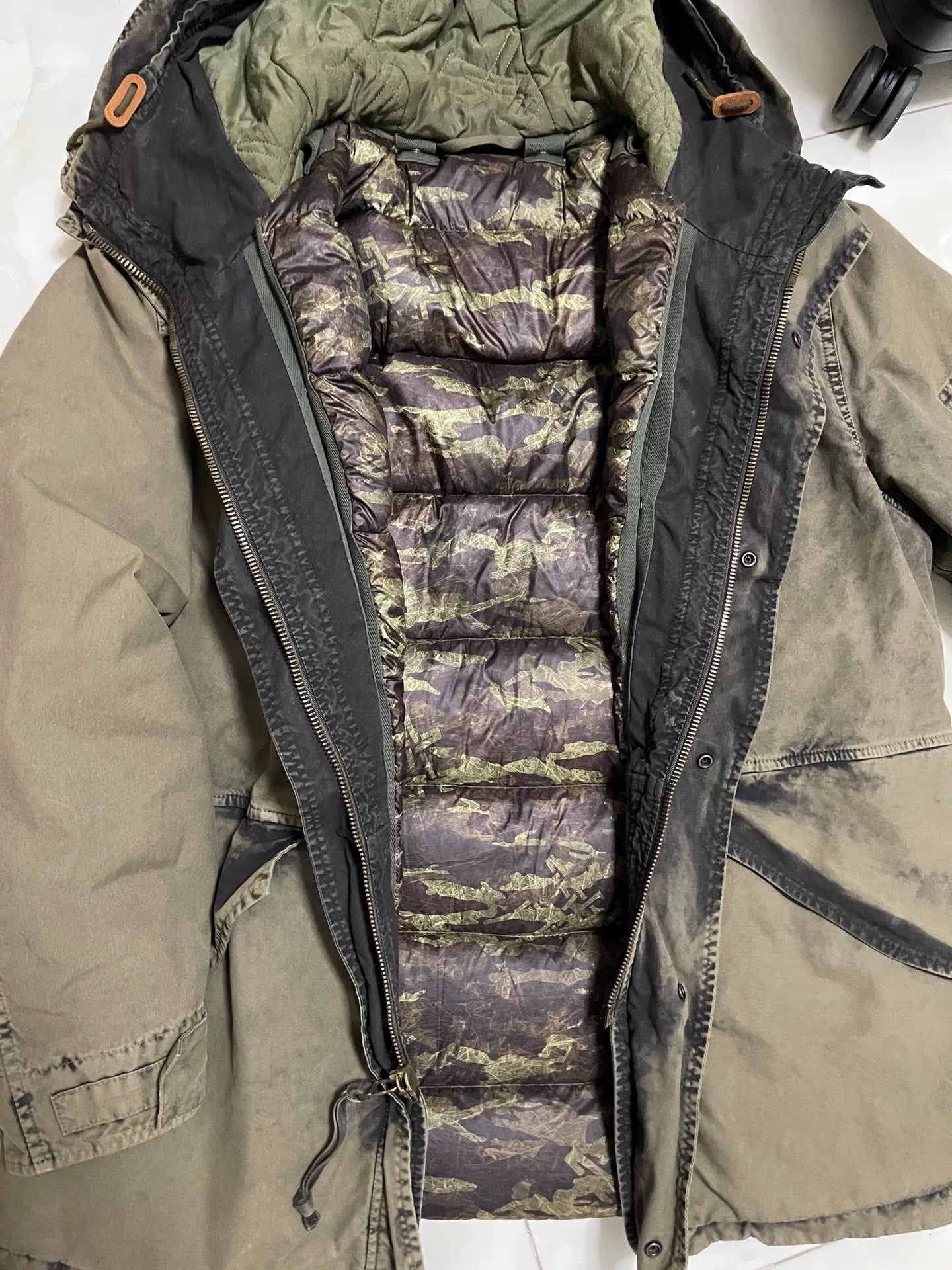 Mr&Mrs Italy Olive Green Parka