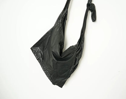 Julius_7 Sheepskin Shoulder Strap Messenger Bag