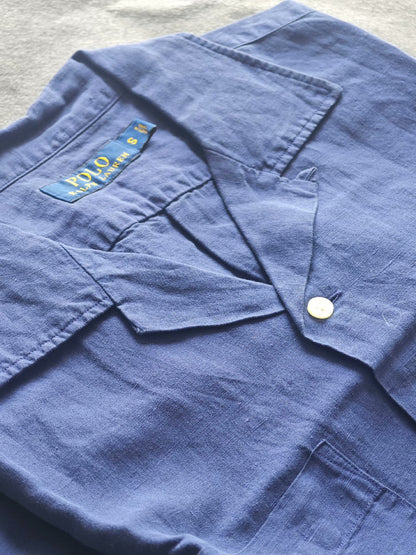 RL Polo Khaki Linen Short Sleeve Shirt