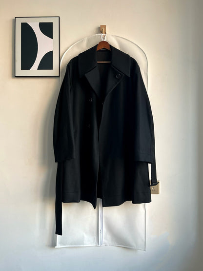 Yohji Yamamoto Oversized Black Coat