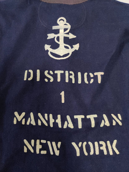 freewheelers navy anchor graphic long sleeve shirt