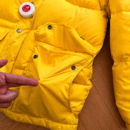 Yellow Hooded Puffer Jacket RL Rugby