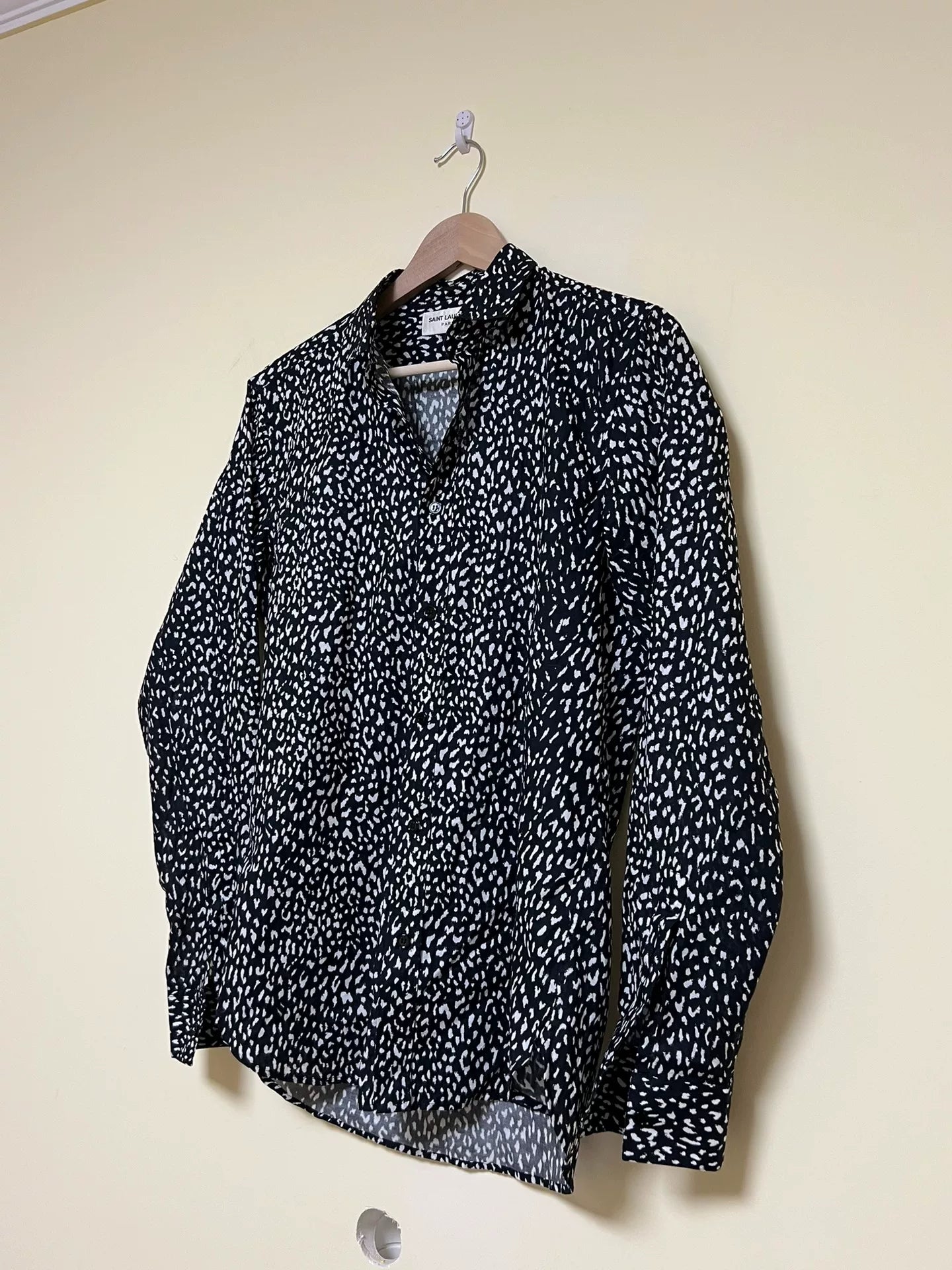 Saint Laurent YSL Jackson Wang Leopard Shirt