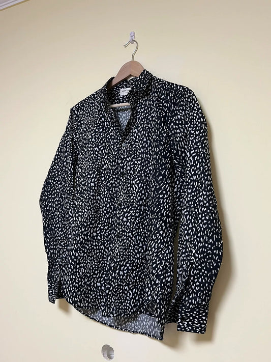 Saint Laurent YSL Jackson Wang Leopard Shirt