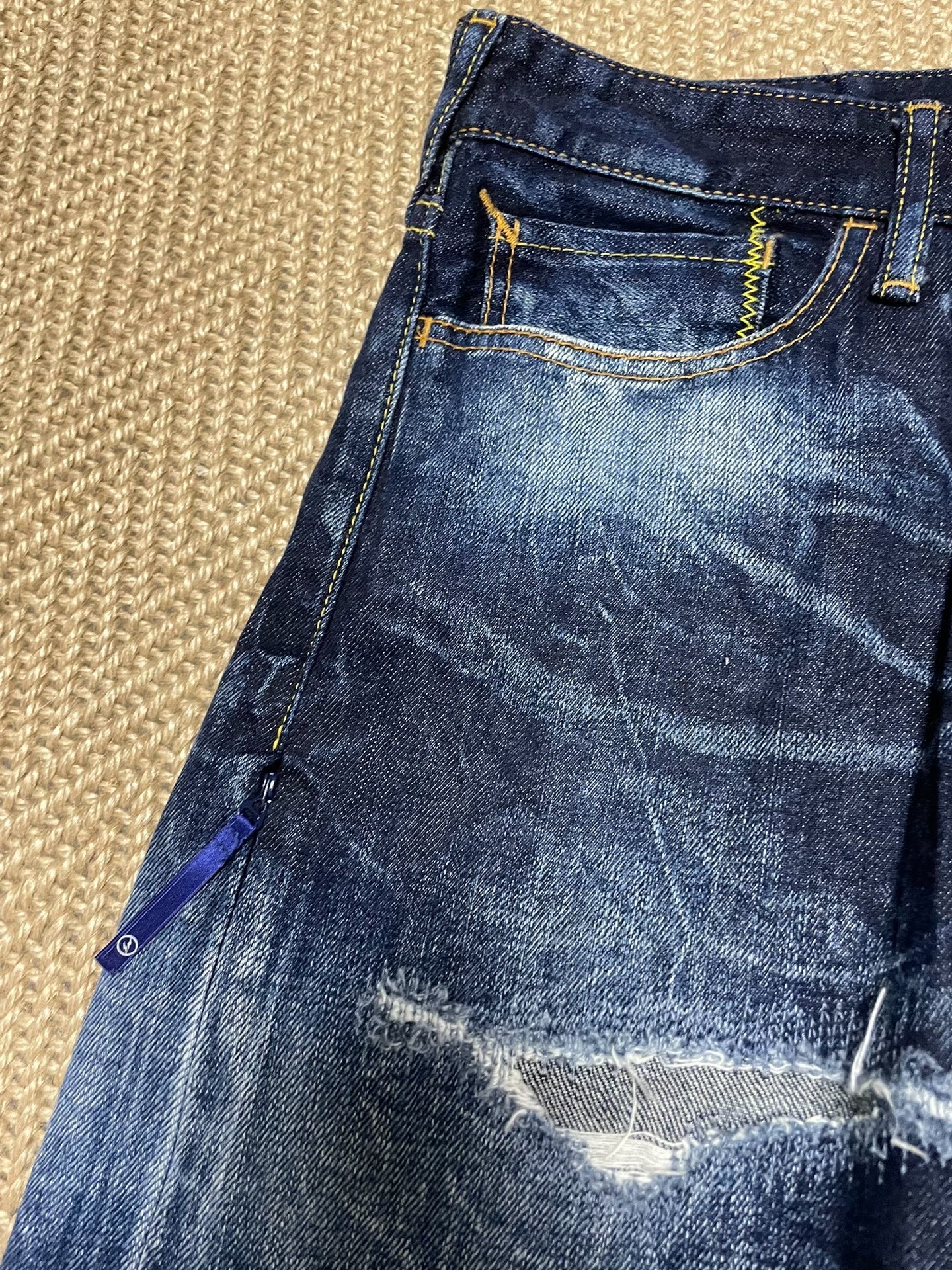 Vanquish & Fragment Cropped Denim Jeans
