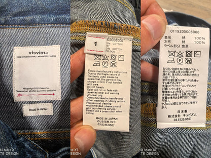 unique vintage blue denim jacket