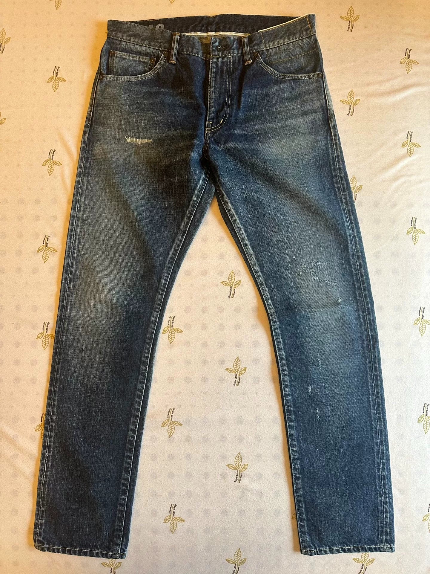 VISVIM Blue Distressed Denim Jeans W34L30
