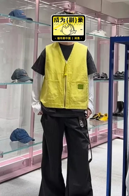 Acne Studios Smile Face Vest Yellow