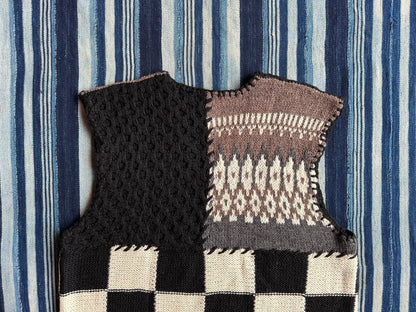 patchwork hand-knit vest by noma t.d.