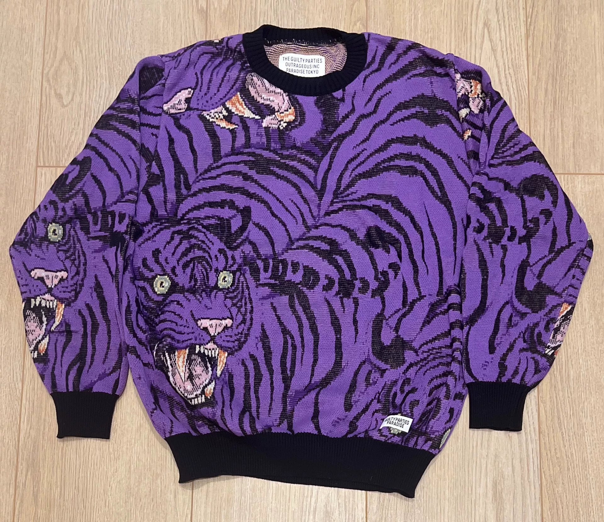 WackoMaria 19ss Tiger Knit Pullover