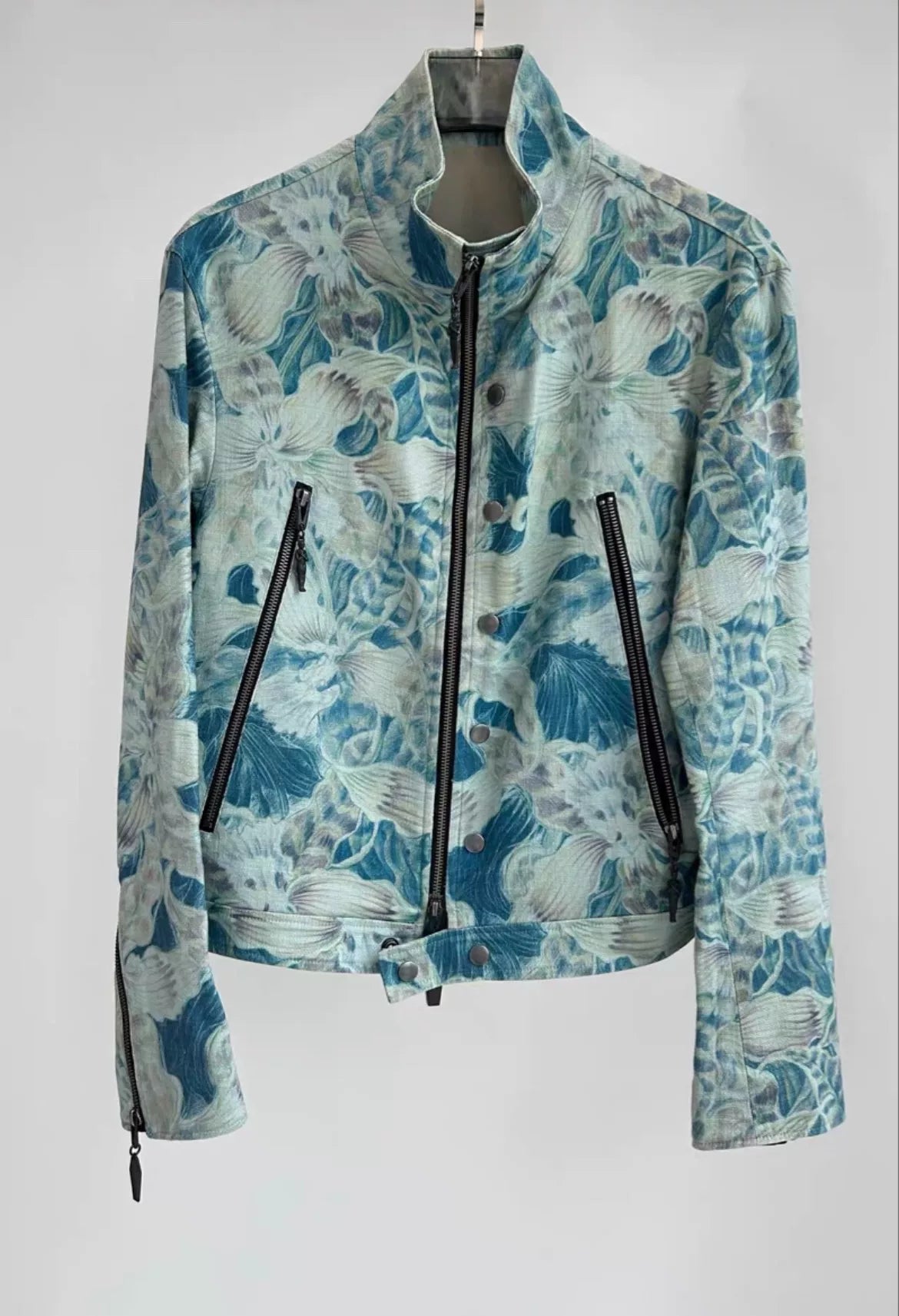 Yohji Yamamoto Floral Motorcycle Jacket