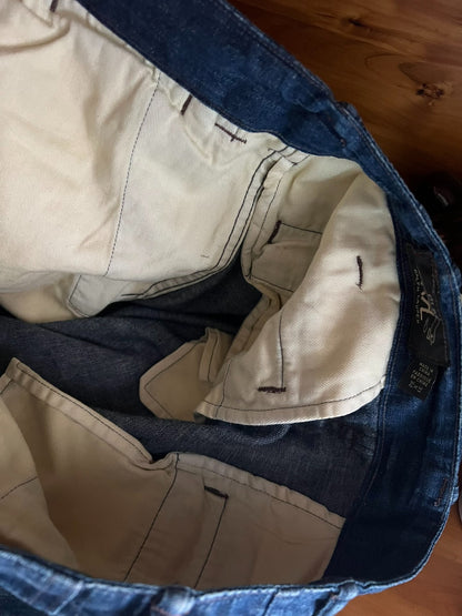 RRL Double RL Washed Distressed Officer Pants