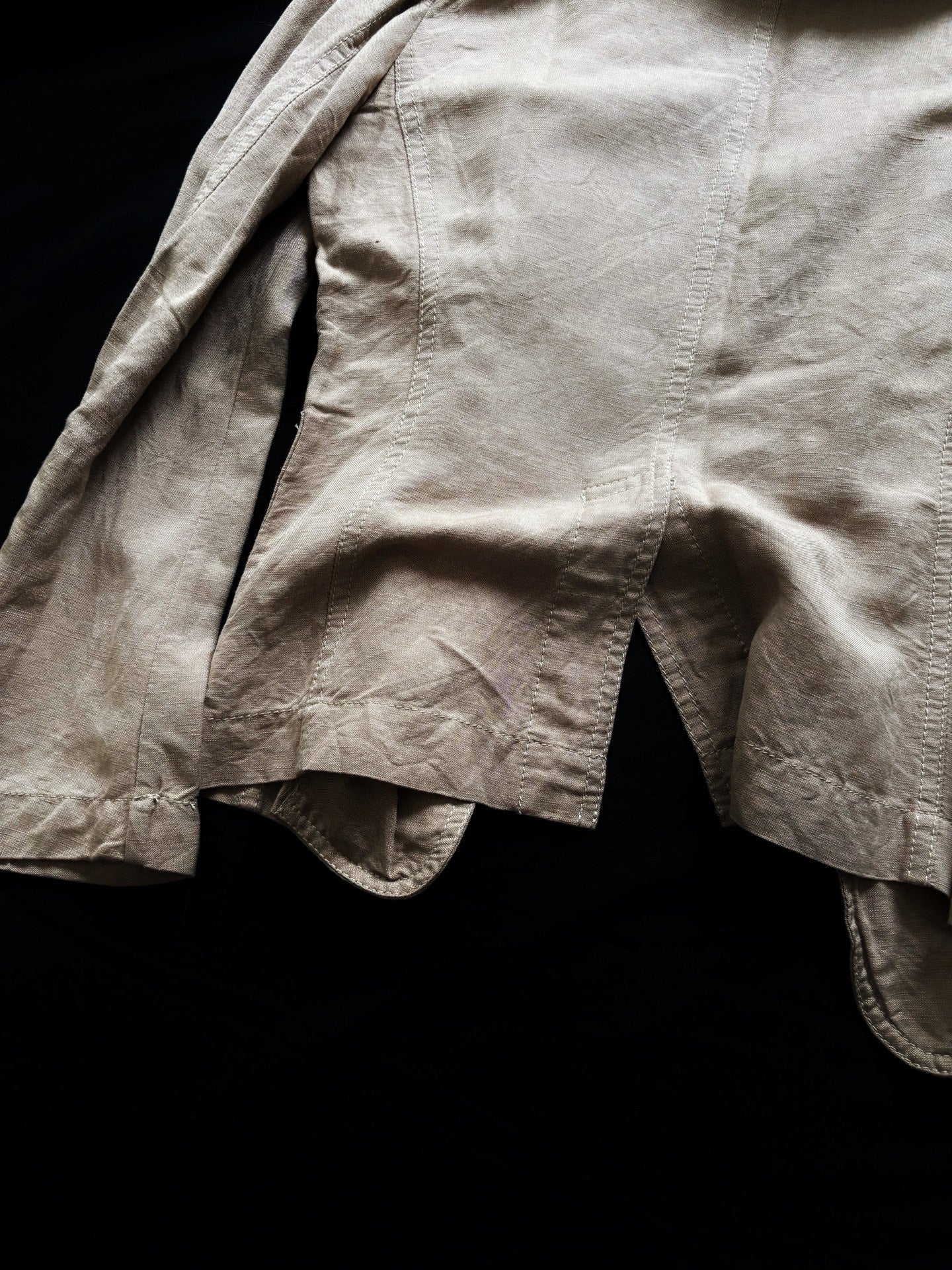 Comme des Garcons 2002 Deconstructed Linen Blazer