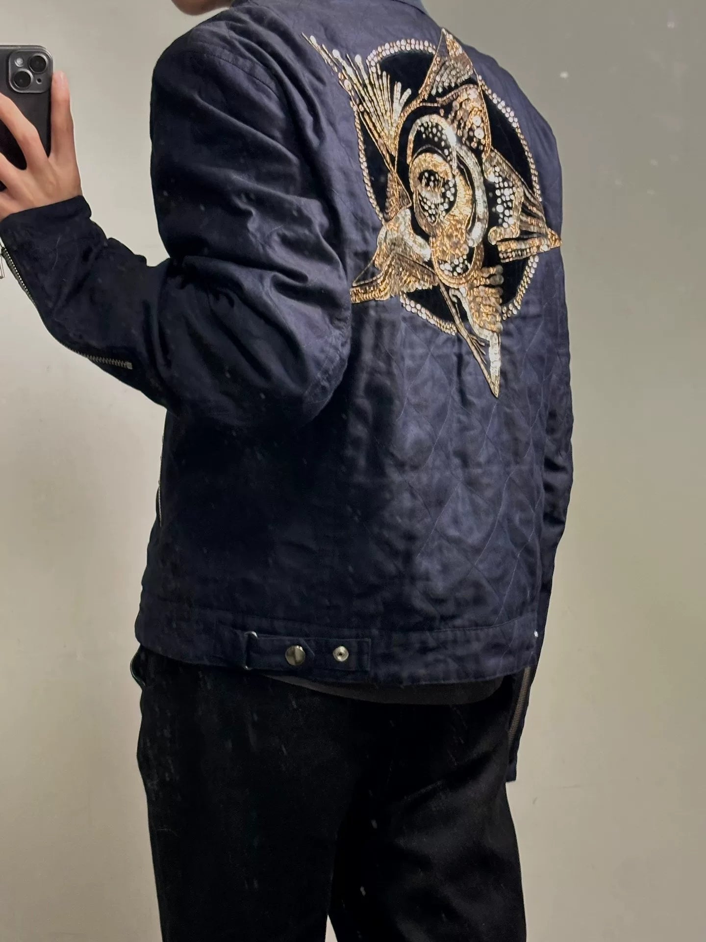 drapes van noten s/s16 star embroidered jacket