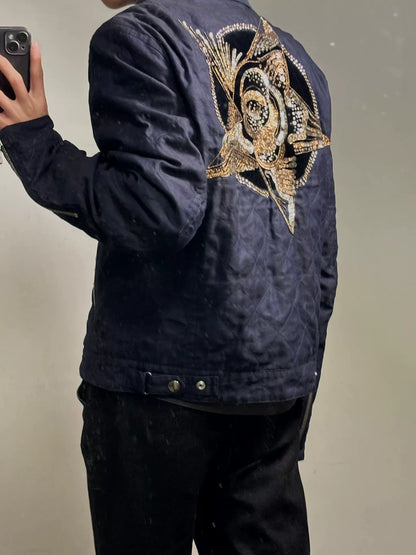 drapes van noten s/s16 star embroidered jacket