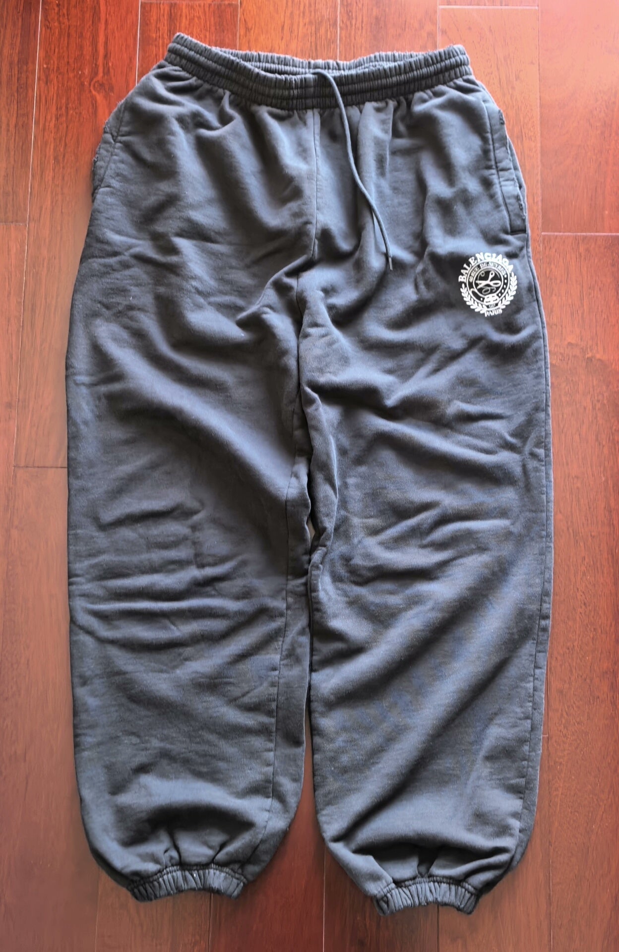 balenciaga gray sweatpants in medium size