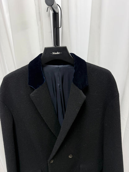 Kanye Inspired Velvet Collar Coat