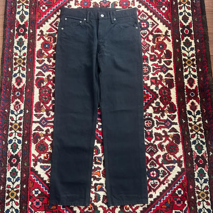 Visvim Black Wide-Leg Denim Pants