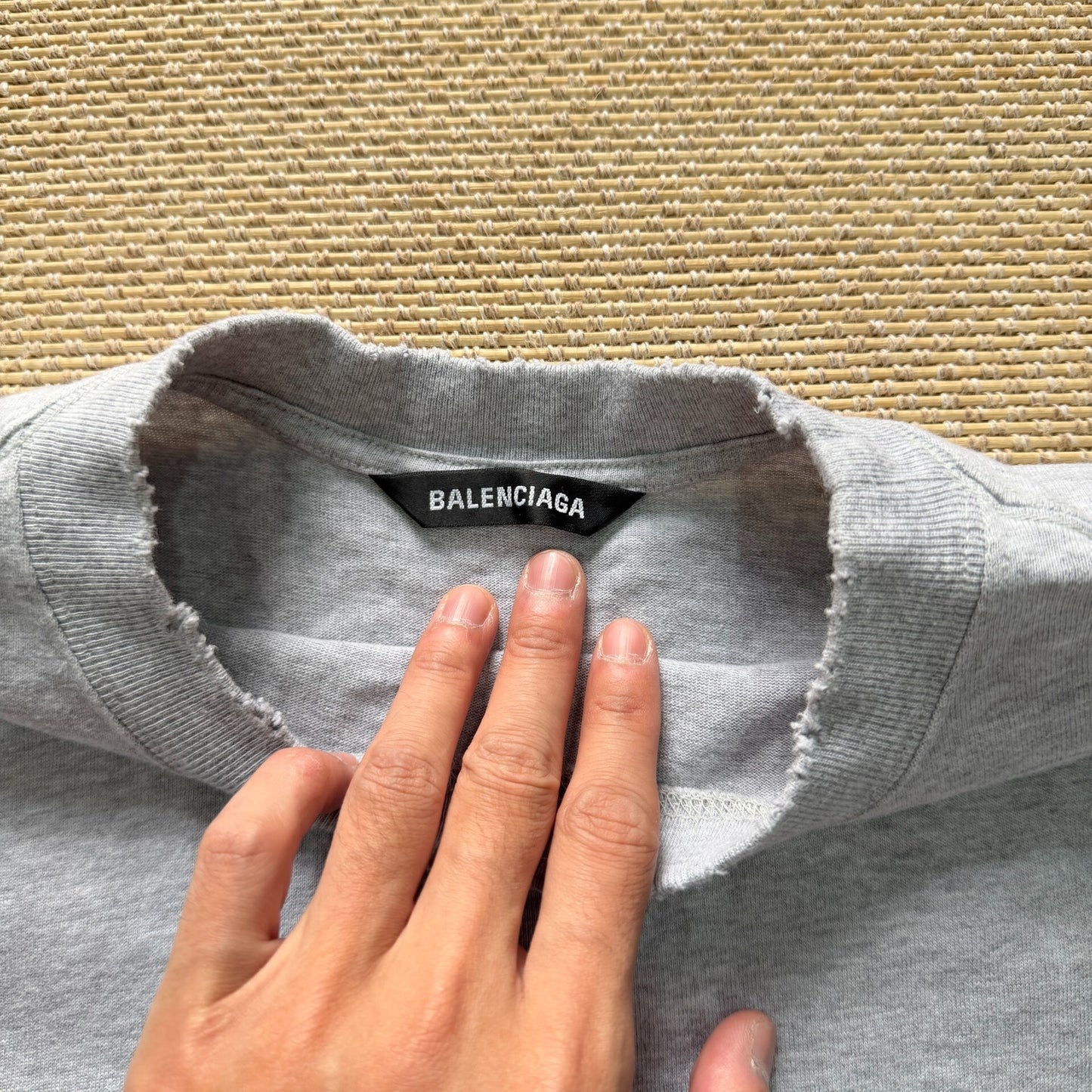 Balenciaga Gray Long Sleeve Shirt