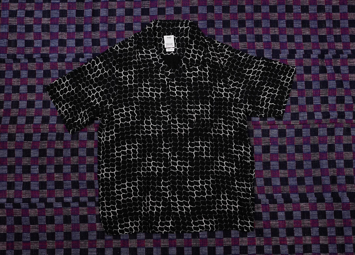visvim snake print short sleeve shirt