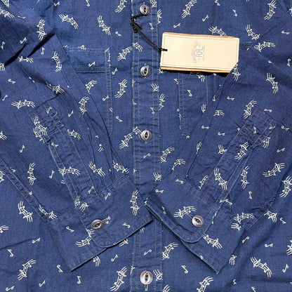 RRL Indigo Print Shirt