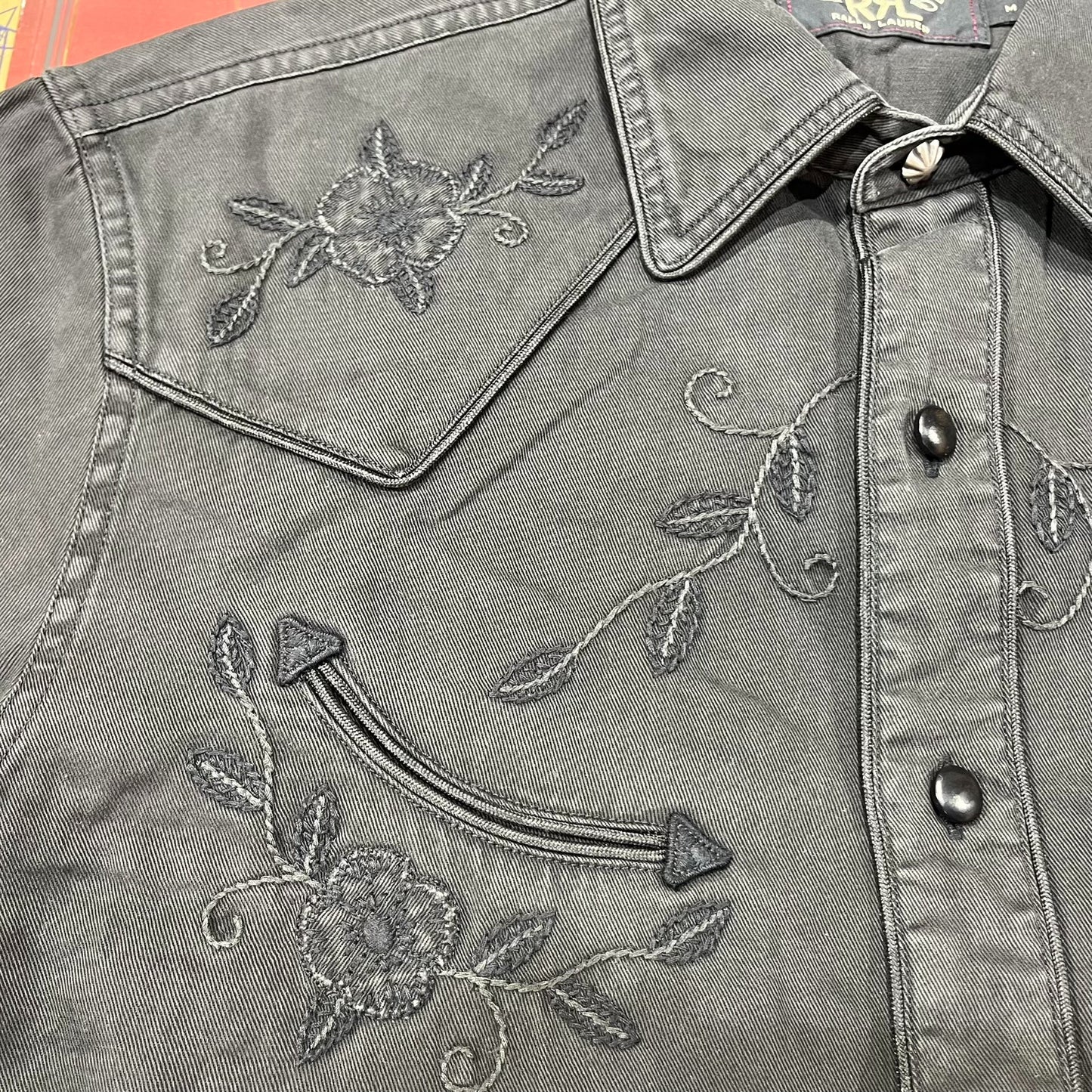 RRL Vintage Embroidered Musician Shirt