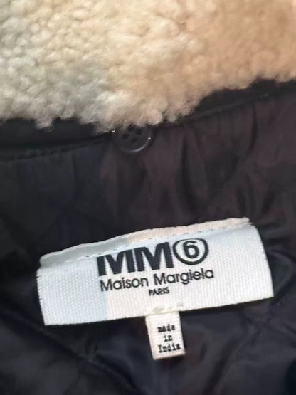 Maison Margiela Leather Jacket with Shearling Collar